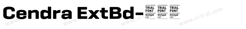 Cendra ExtBd字体转换
